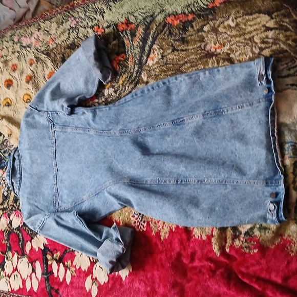 Zena Blue Denim Dress,‎ Midi. Sz.small - Picture 3 of 4